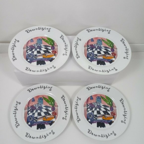 Anne Ormsby House Of Prill 7 1/2" Plates Set Of 4 - Picture 3 of 15